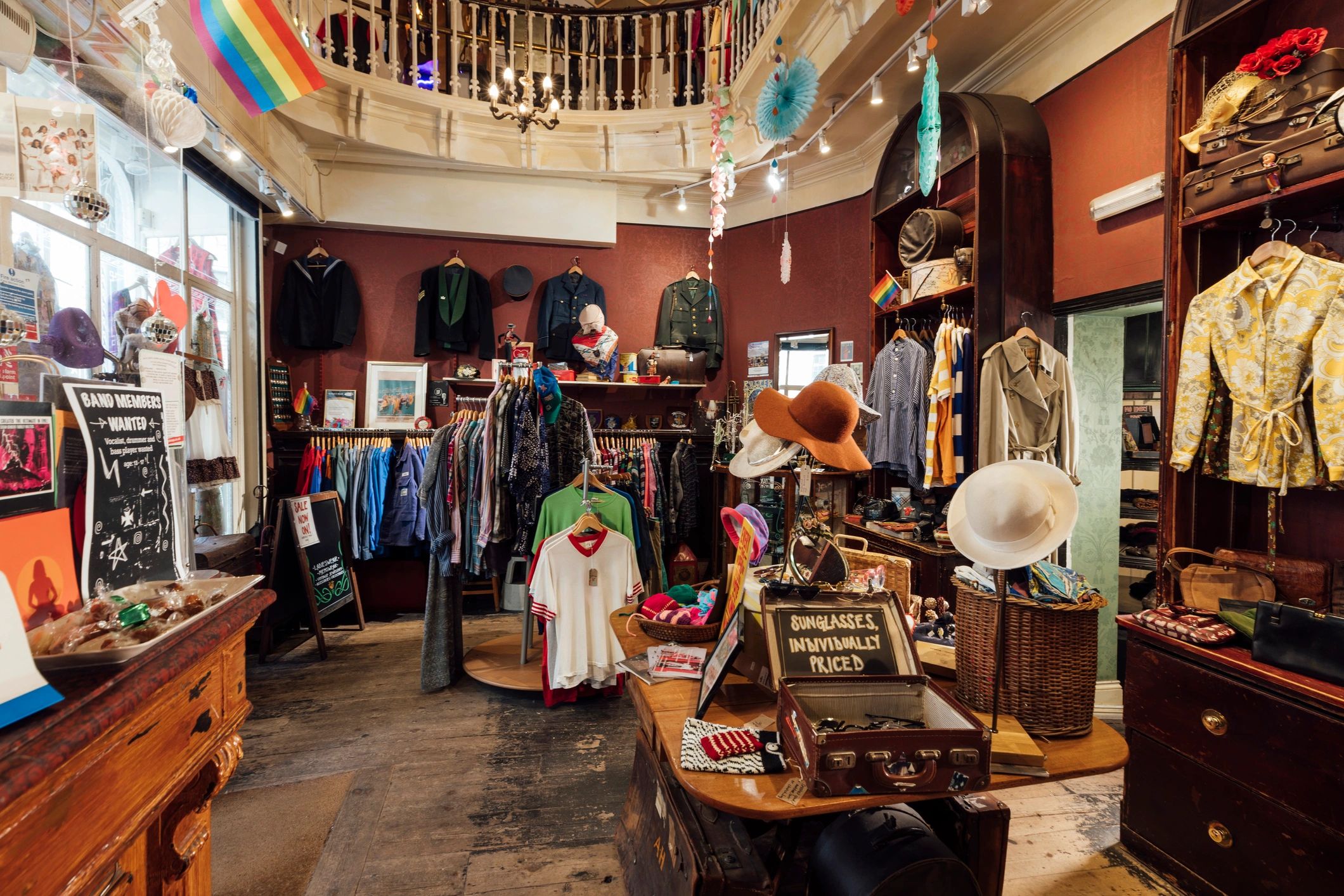 Storefront display representing local business discovery
